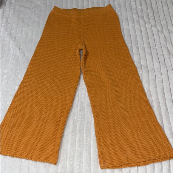 Free People Pants - Free People Beach Hailee Waffle Knit Wide Leg Pant | Size Small